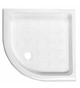 RETRO keramická sprchová vanička, čtvrtkruh 90x90x20cm, R550, bílá 133901