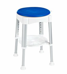 HANDICAP stolička otočná, nastavitelná výška, bílá/modrá A0050401
