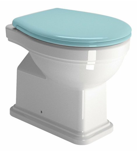 CLASSIC WC mísa stojící, 37x54cm, zadní odpad, bílá ExtraGlaze