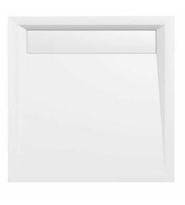 ARENA sprchová vanička z litého mramoru se záklopem, čtverec 90x90cm, bílá 71601