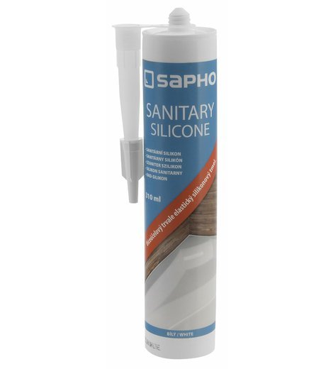 Sanitární silikon, 310ml, bílá