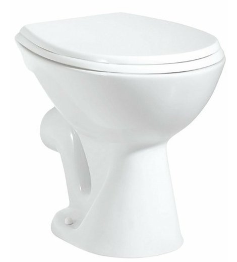 WC mísa stojící, 36x47cm, zadní odpad, bílá