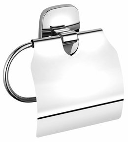 RUMBA držák toaletního papíru s krytem, chrom RB107