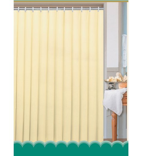 Sprchový závěs 180x180cm, polyester, béžová