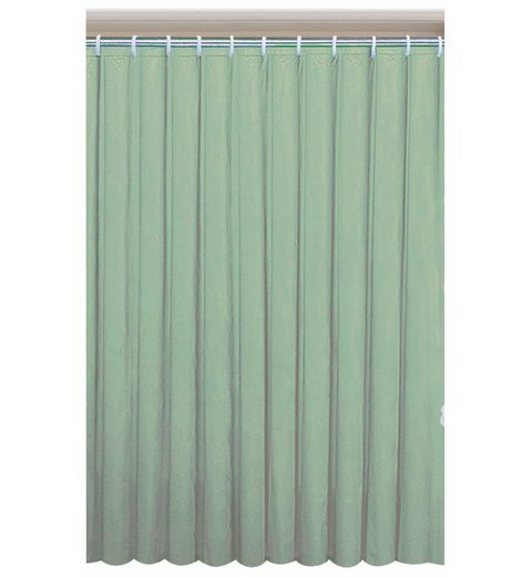Sprchový závěs 180x180cm, polyester, zelená