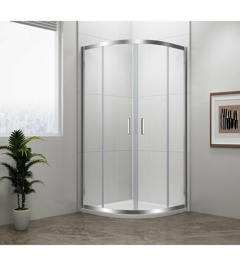 EASY čtvrtkruhová sprchová zástěna 900x900mm, L/R, čiré sklo