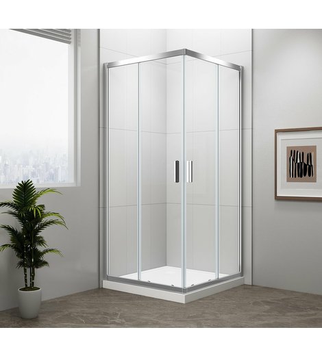 EASY čtvercová sprchová zástěna 900x900mm, čiré sklo