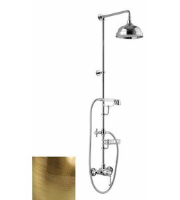 VIENNA sprchový sloup s pákovou baterií, mýdlenka, 1291mm, bronz VO138BR