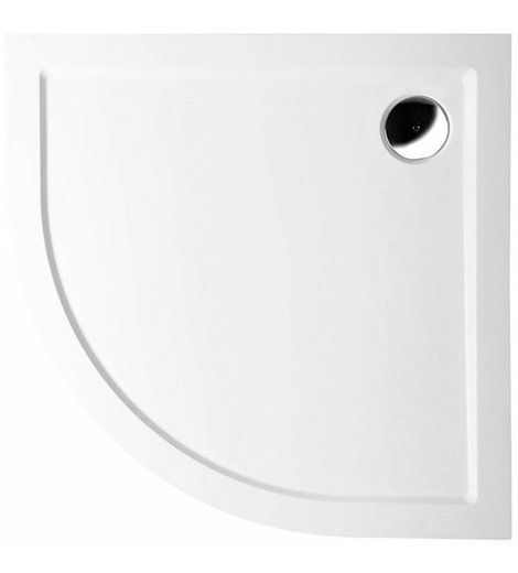 SERA sprchová vanička z litého mramoru, čtvrtkruh 100x100cm, R550, bílá