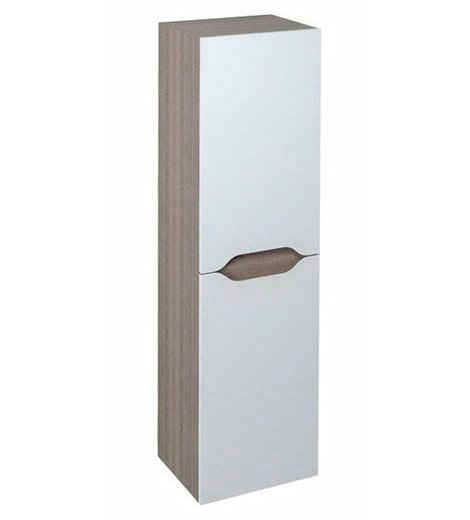 WAVE skříňka vysoká 35x140x30cm, levá/pravá, bílá/mali wenge