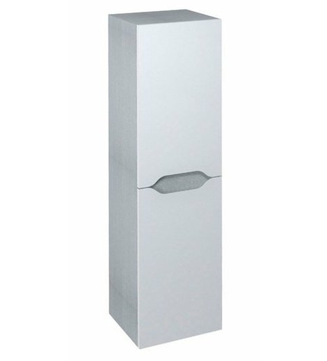 WAVE skříňka vysoká 35x140x30cm, levá/pravá, bílá/dub stříbrný