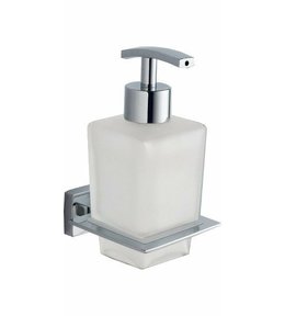 APOLLO dávkovač mýdla, 200ml, mléčné sklo, chrom 1416-19