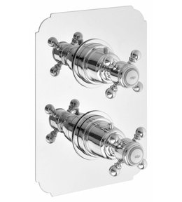 SASSARI podomítková sprchová termostatická baterie, 2 výstupy, chrom SR392