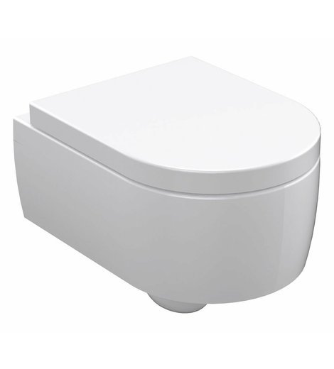 FLO závěsná WC mísa, 36x50cm, bílá