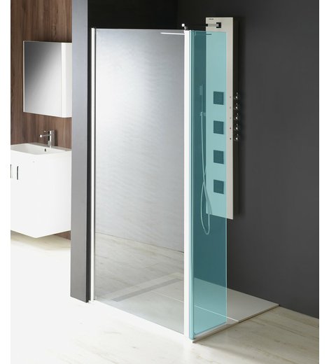 MODULAR SHOWER stěna k instalaci na zeď, pro připojení otočného panelu, 1000 mm