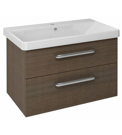 THEIA umyvadlová skříňka 75,6x50x44,2cm, 2xzásuvka, borovice rustik