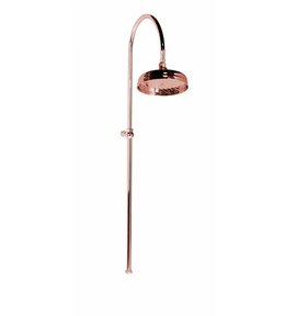 ANTEA sprchový sloup k napojení na baterii, hlavová sprcha, růžové zlato SET017