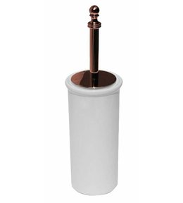 PERLA WC štětka na postavení, keramika, růžové zlato PE1207