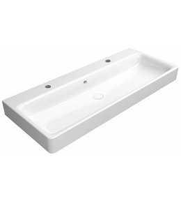 SAND keramické dvojumyvadlo 120x50 cm, bílá ExtraGlaze