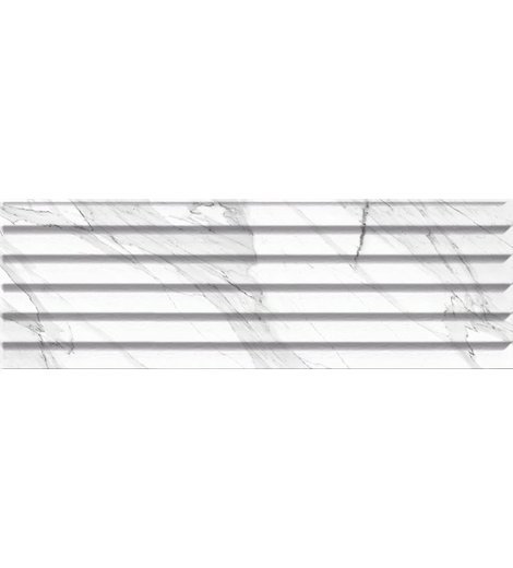 CARRARA obklad Relieve Stripe Blanco Brillo G 20x60 (1,20 m2)