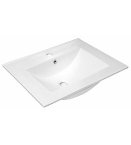 SLIM keramické umyvadlo, nábytkové, 60x46,5cm, bílá