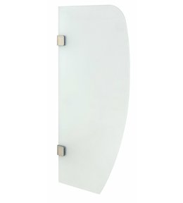 Dělící stěna mezi urinály 40x80 cm, mléčné sklo