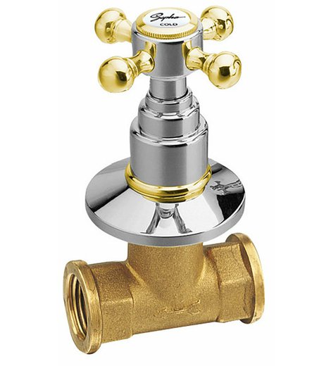 ANTEA podomítkový ventil, teplá, chrom/zlato