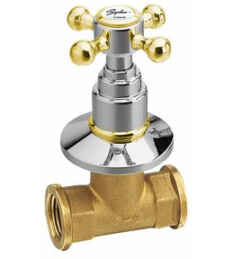 ANTEA podomítkový ventil, studená, chrom/zlato