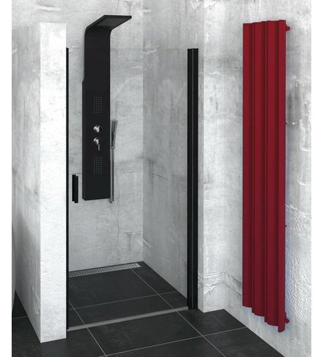 ZOOM LINE BLACK sprchové dveře 800mm, čiré sklo