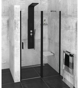ZOOM LINE BLACK sprchové dveře 1200mm, čiré sklo ZL1312B