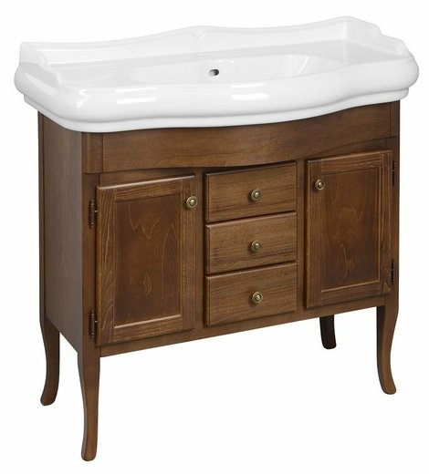 RETRO umyvadlová skříňka 89x80x48cm, buk