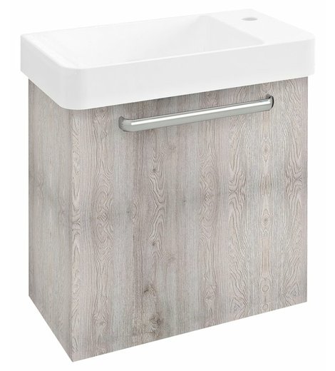 LATUS VIII umyvadlová skříňka 51x50x28cm, dub Mocca