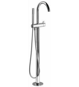 Vanová baterie s připojením do podlahy, chrom