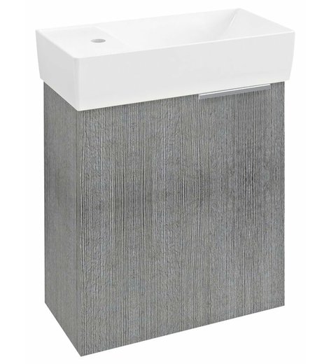 LATUS IX umyvadlová skříňka 44x50x22cm, dub stříbrný