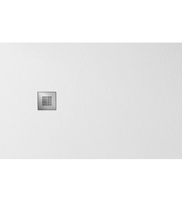 MITIA sprchová vanička z litého mramoru, obdélník 140x90cm, bílá