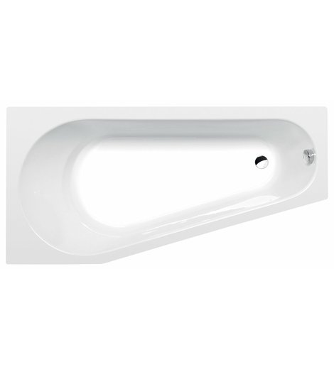 PROJEKTA L asymetrická vana 160x80x44cm, bílá