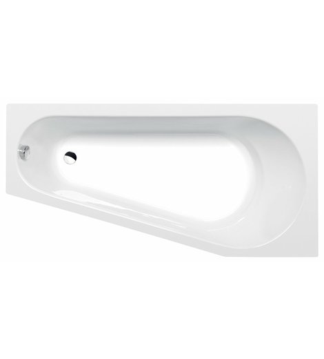 PROJEKTA R asymetrická vana 160x80x44cm, bílá