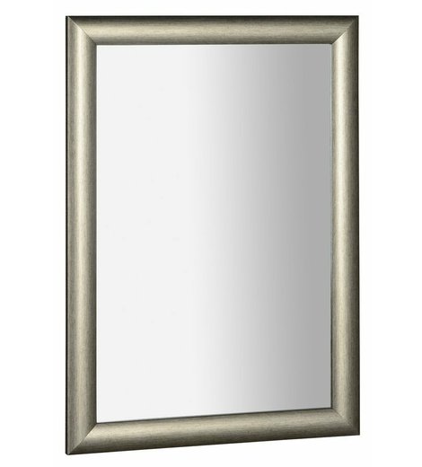 VALERIA zrcadlo v dřevěném rámu 58x78cm, platina