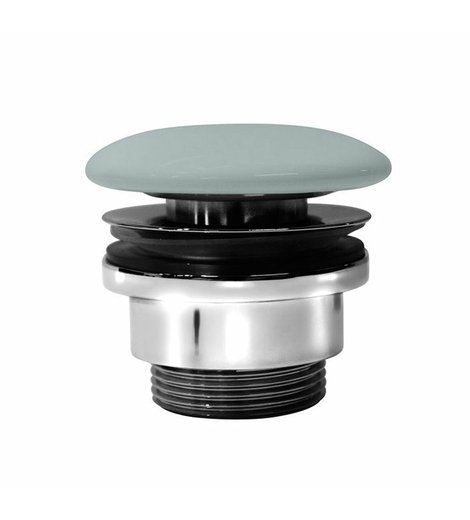 GSI umyvadlová výpust 5/4“, neuzavíratelná, keramická zátka, 5-65mm, ghiaccio mat