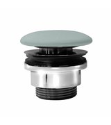 GSI umyvadlová výpust 5/4“, neuzavíratelná, keramická zátka, 5-65mm, ghiaccio mat
