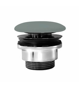 GSI umyvadlová výpust 5/4“, neuzavíratelná, keramická zátka, 5-65mm, agave mat