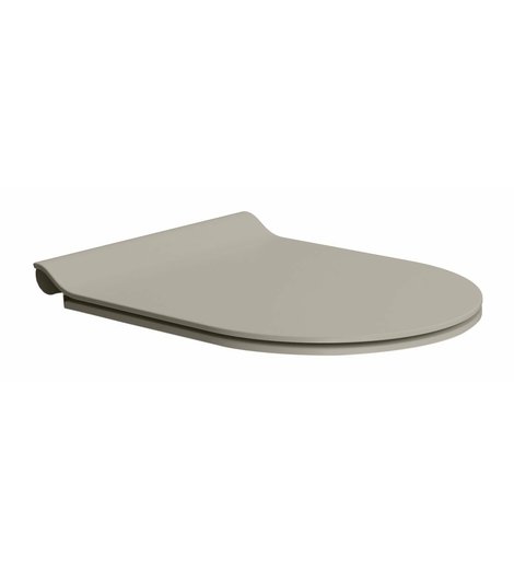 WC sedátko, SLIM, Soft Close, Quick Release, tortora mat/chrom