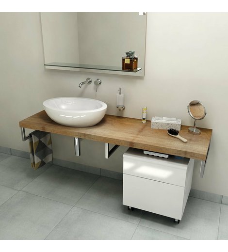 AVICE deska pod umyvadlo 160x50cm, tl.5cm, old wood