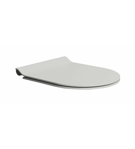 WC sedátko, SLIM, Soft Close, Quick Release, cenere mat/chrom