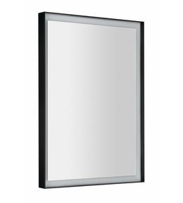 SORT zrcadlo s LED osvětlením 47x70cm, černá mat ST047