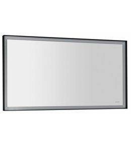 SORT zrcadlo s LED osvětlením 120x70cm, černá mat ST120