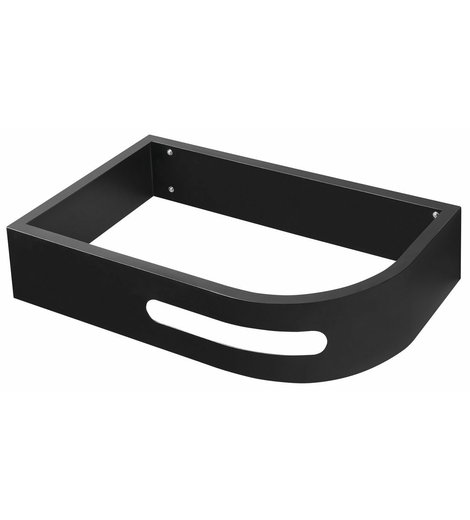 PULSE konzole s držákem ručníků, levá, černá mat