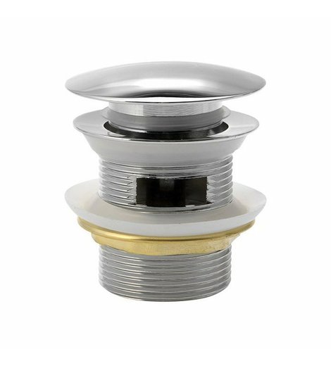 Vanová výpust 6/4", click-clack, pro vany s integrovaným přepadem, chrom
