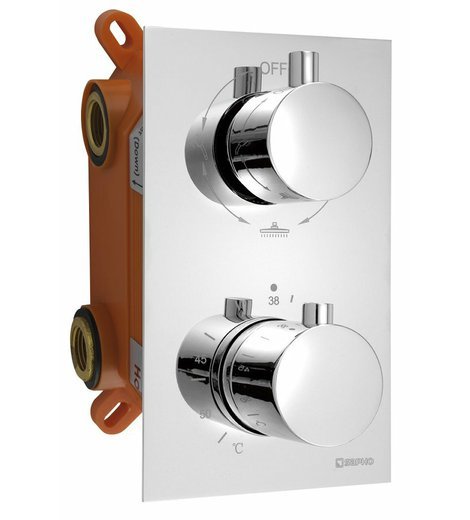 KIMURA podomítková sprchová termostatická baterie, box, 3 výstupy, chrom