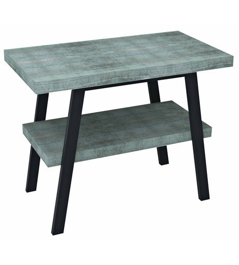 TWIGA umyvadlový stolek 80x72x50 cm, černá mat/aquamarine